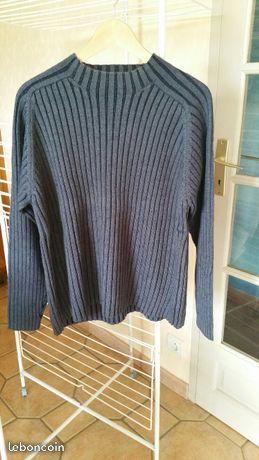 PULL GRIS ET NOIR CELIO EN L (chan72)