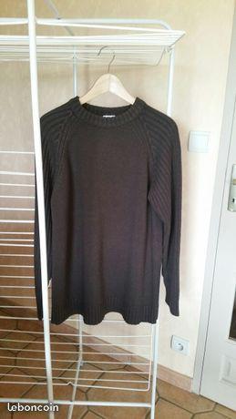 PULL MARRON FONCE..ETIREL..XL(chan72)