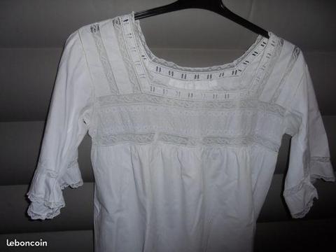 Chemise de nuit ancienne longue