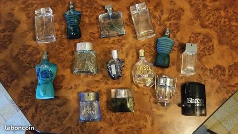 Flacons de parfum vides pour collection
