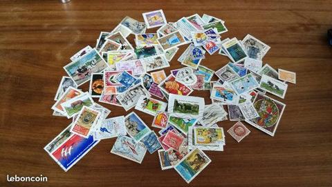 lot de 150 timbres france oblitérés