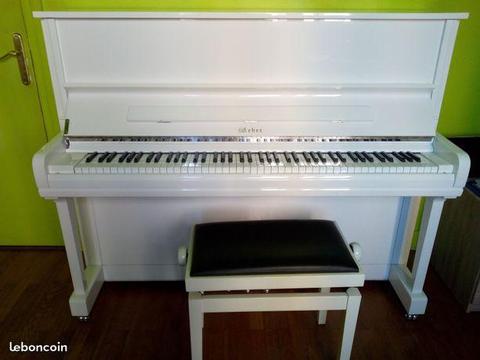Piano droit weber blanc w121 etat neuf