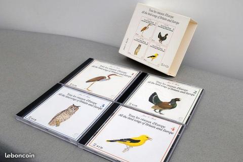 Coffret 4 CD ornithologie - chants d'oiseaux