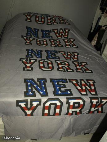Housse couette + 2 taies new york neuve (naty)