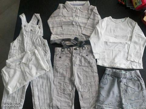 Lot vêtements Obaibi garçon 12 mois