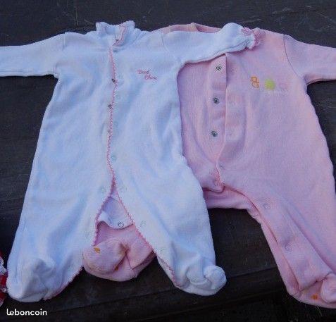 2 pyjamas bébé fille