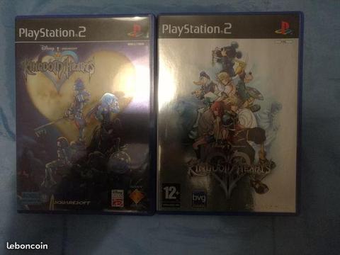 Jeux PS2 Kingdom Hearts I et II + Guides officiels