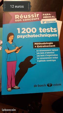 Livre préparations concours test psychotechniques