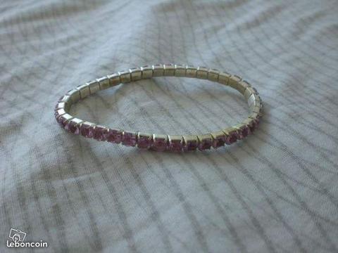 Bracelet rose strasse