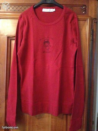 PULL CACHE CACHE FEMME ROUGE Taille 2 OU 3