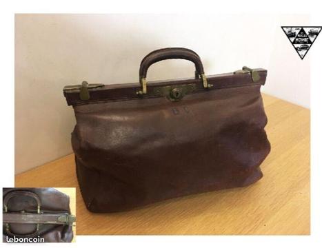 Vintage Grand Sac en Cuir MOYNAT en Bon Etat