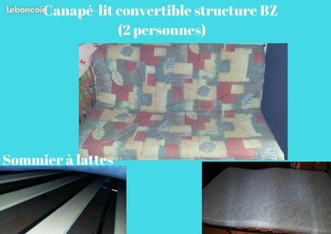 Canapé-lit convertible structure BZ