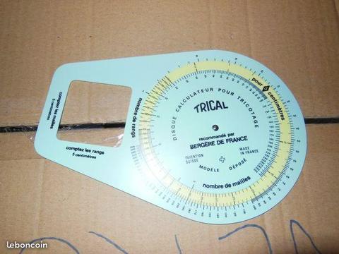 Disque calculateur pour tricotage