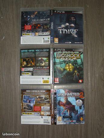 Bioshock, Thief & Uncharted 2 PS3