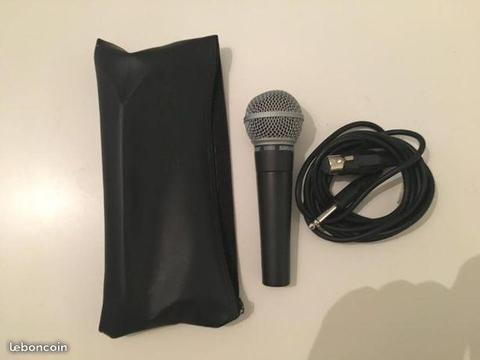 Micro shure - sm58 + cable & housse