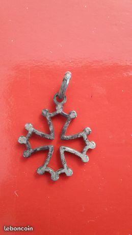 Pendentif en argent Croix du Languedoc