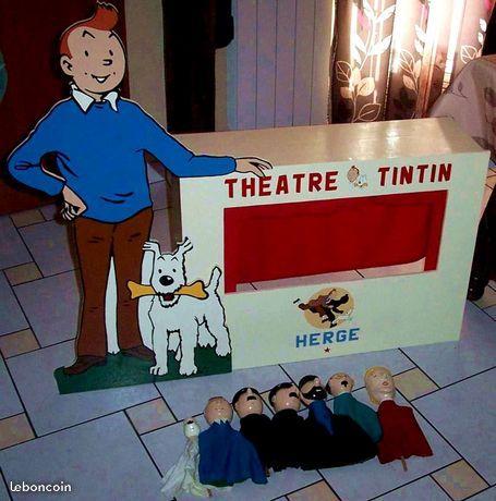 Théâtre Tintin avec 7 marionnettes