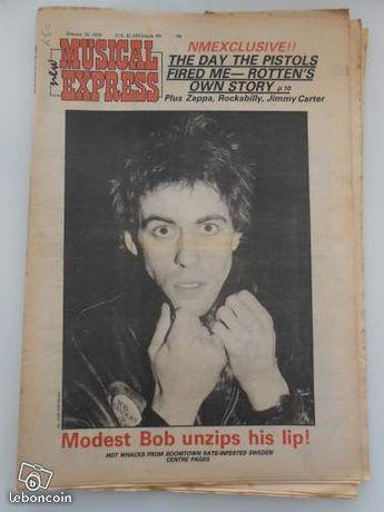 Rare NME Sex Pistols 1978 Zappa Rockabilly