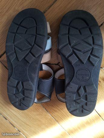 Sandalettes Cuir Garçon Taille 33 TILL