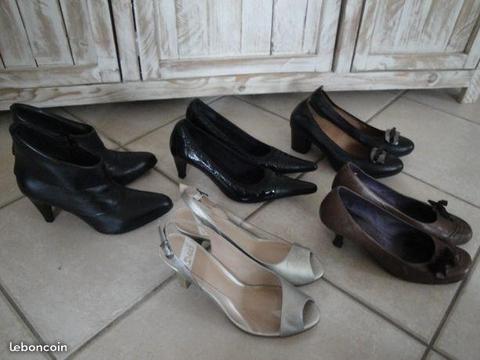 Chaussures femme en cuir véritable 38