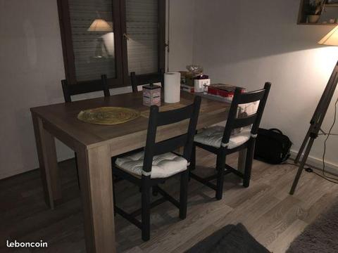 Table+4 chaises