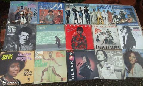 Disques vinyles 45 T BoneyM. Santana Richie