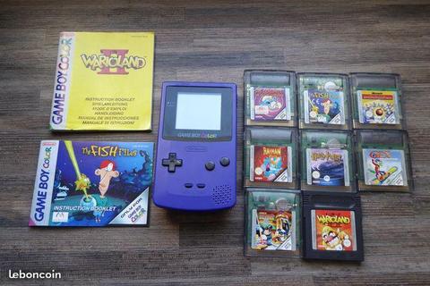 Game Boy color + 8 jeux