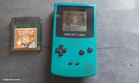 Game boy color avec Titeuf et lucky luke