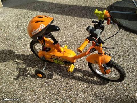 vélo orange Decathlon 14''