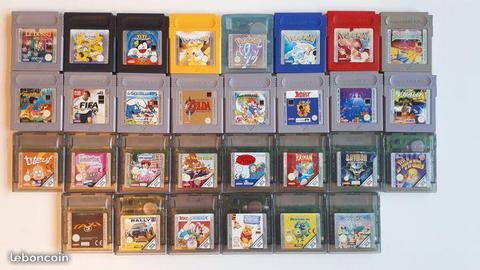 Lot de jeux Game Boy Color et Gameboy