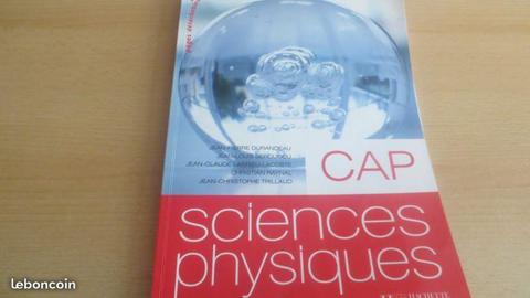 Sciences Physiques CAP HACHETTE TECHNIQUE