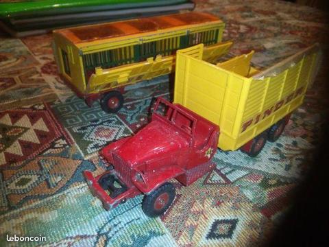 Camion gmc pinder +remorque dinky toys