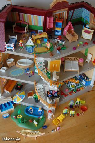 Playmobil,grande maison de ville,5302,meublée