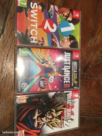 Nintendo Switch games + console protector