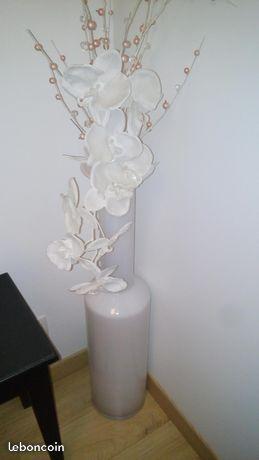 Vase blanc 82cm