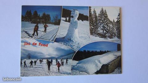Carte postale ski de fond dans le jura (54)