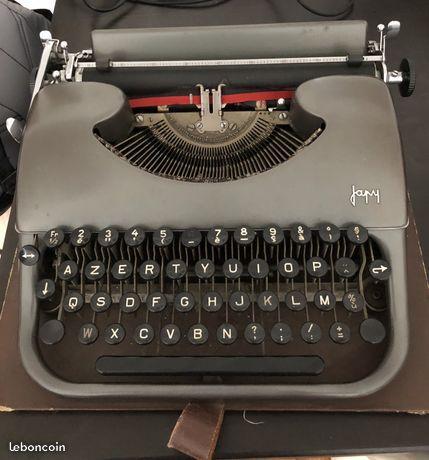 Machine à écrire portative Japy vintage