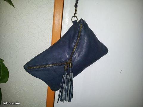 Sac pochette Tout cuir