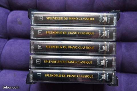 Lot de cassettes piano classique sous blister