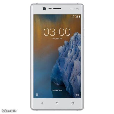 Smartphone Nokia 3 Blanc et Argent Neuf