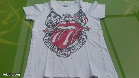 Tee shirt garçon 14 ans THE ROLLING STONES miaous