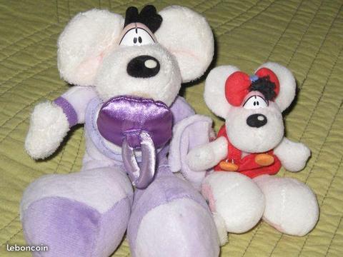 Deux peluches Diddl