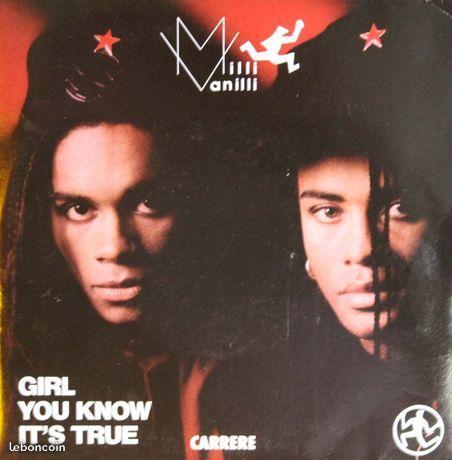 45 tours MILLI VANILLI Girl you know its true