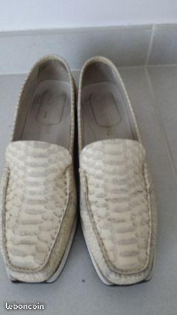 Chaussures beige tout cuir - Pointure 40,5