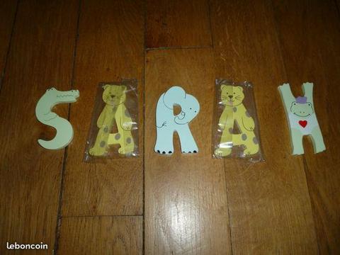 Lettres en bois pour enfant