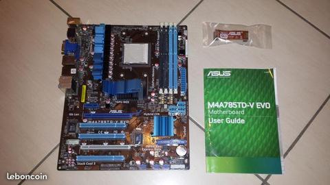 Carte mère pour PC ASUS M4A785TD-V DDR3 HDMI 16GO