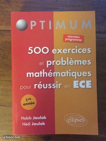 Manuel d'exercices de mathematiques ECE