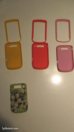 4 coques souples blackberry torch 9