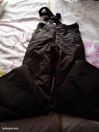 Pantalon de ski noir decathlon 12 ans