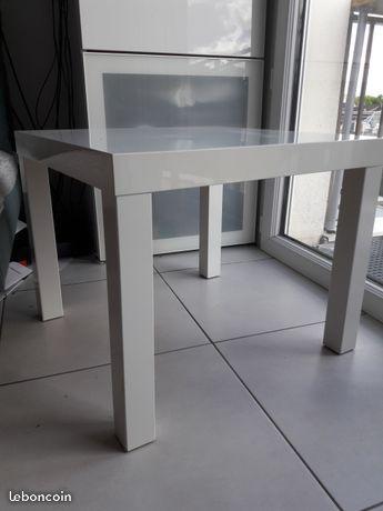 Table basse blanche brillante Ikea LACK